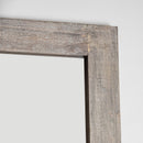 Farmhouse Style Rectangle Wood Distressed Brown Floor Mirror