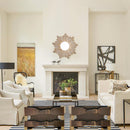 22 Inch White Modern Sunburst Flush Mount LED Lighting