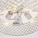 15 Inch 3-Light Modern Chrome Semi-Flush Mount Ceiling Lighting