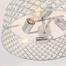 15 Inch 3-Light Modern Chrome Semi-Flush Mount Ceiling Lighting
