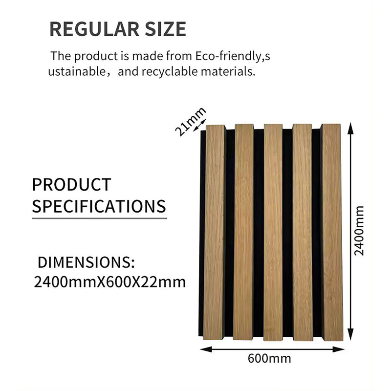 2 Pack Veneer Sound Acoustic Wood Wall Panels