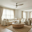 56" Bernardino Indoor Brushed Nickel Downrod Mount Chandelier Ceiling Fan with Light Kit And Remote Control
