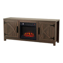 Modern White Electric Fireplace TV Stand For 58 Inch TV Storage Cabinet For Living Room