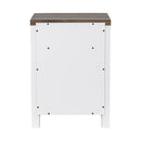 18" Solid Wood Farmhouse Nightstand for Bedroom in Brown or Grey or White