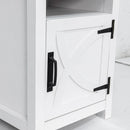 18" Solid Wood Farmhouse Nightstand for Bedroom in Brown or Grey or White