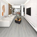 SPC Laminate Flooring Graphite - 0.26" Thickness, Enhenced Bevel - 1.5mm Pad Attached-Super protect - DC Collection room view