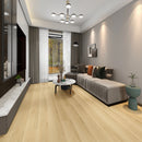 SPC Laminate Flooring Pale Gorge - 0.26" Thickness, Enhenced Bevel - 1.5mm Pad Attached-Super protect - DC Collection living room view