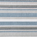 100-Percent Cotton Blue White Grey Nautical Stripes 4 Piece Daybed Cover Set