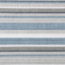 100-Percent Cotton Blue White Grey Nautical Stripes 4 Piece Daybed Cover Set