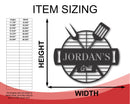 Custom Metal Backyard Grill Sign | Metal BBQ Sign with Name | 15 Color Options