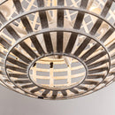 6-Light Vintage And Farmhouse Globe Pendant Light In White