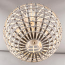 6-Light Vintage And Farmhouse Globe Pendant Light In White