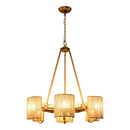 6-Light Farmhouse Bedroom Island Pendant Lighting
