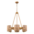 6-Light Farmhouse Bedroom Island Pendant Lighting