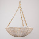 Farmhouse 3-Light Rattan Island Pendant Lighting in Bowl Shape