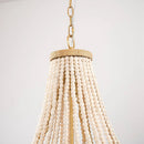 4-Light Golden Bohemian Dry Rated Chandelier
