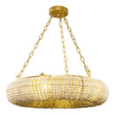 Farmhouse 6-Light Antique Golden Flush Mount Lighting