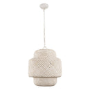 Rustic 3-Light White Dry Rated Farmhouse Island Pendant Hanging Light