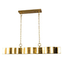 5-Light Golden Modern Dry Rated Island Pendant Lighitng