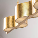 5-Light Golden Modern Dry Rated Island Pendant Lighitng