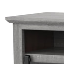 68" Farmhouse TV Stand with Double Sliding Barn Doors for Living Room