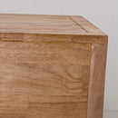 Rustic Solid Wood Farmhouse Brown 2-Drawer Nightstand