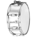 Metal Snare Drum by GRIFFIN - 14" x 5.5" inch Steel Chrome Shell - 8 Tuning Lugs & Snare Throw Off Strainer Set - Musical Instrument Kit & Drummer Key
