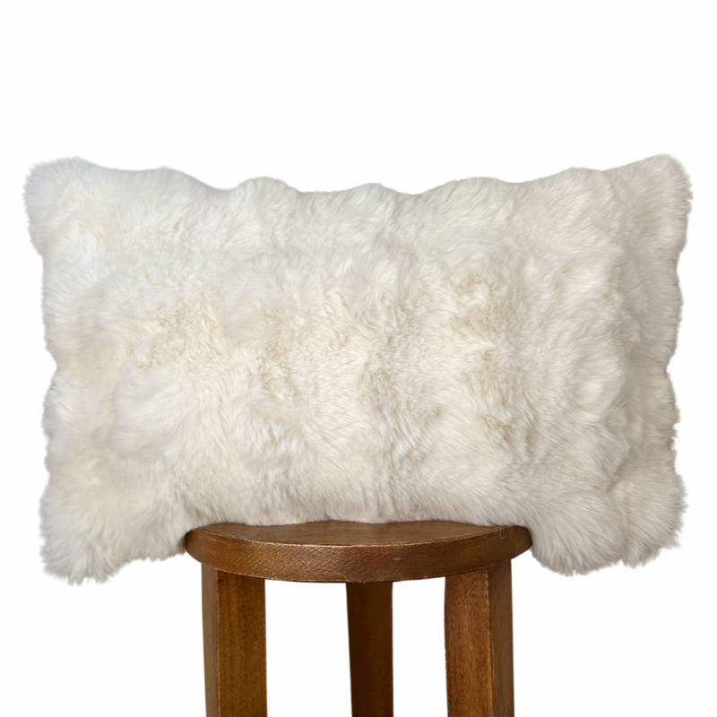 Faux fur lumbar pillow cover hotsell