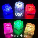 REVO White LED Light Up Ice Cube | Push button on/off | 12 Pack