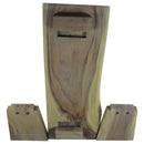 Haussmann Wood Natural Edge Bench 48 in x 18 x 18 in H KD Grey Oil