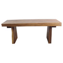 Haussmann Wood Natural Edge Bench 48 in x 18 x 18 in H KD Walnut Oil