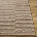 Idaho Broken-Striped Brown Area Rug