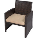 Rectangle 59 x 31-inch Solid Wood Patio Dining Table with Center Umbrella Hole
