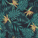 Yellow Exotic Flowers Wallpaper