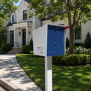 UpTown Box Locking Package Dropbox in WHITE - Modern Mailbox