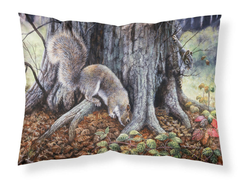 Grey Squirrels around the Tree Fabric Standard Pillowcase BDBA0260PILLOWCASE