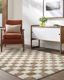 Belita Cream Luxe Shag Area Rug