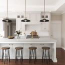 Beacon 1-Light Modern Gold & Black Island Pendant Light