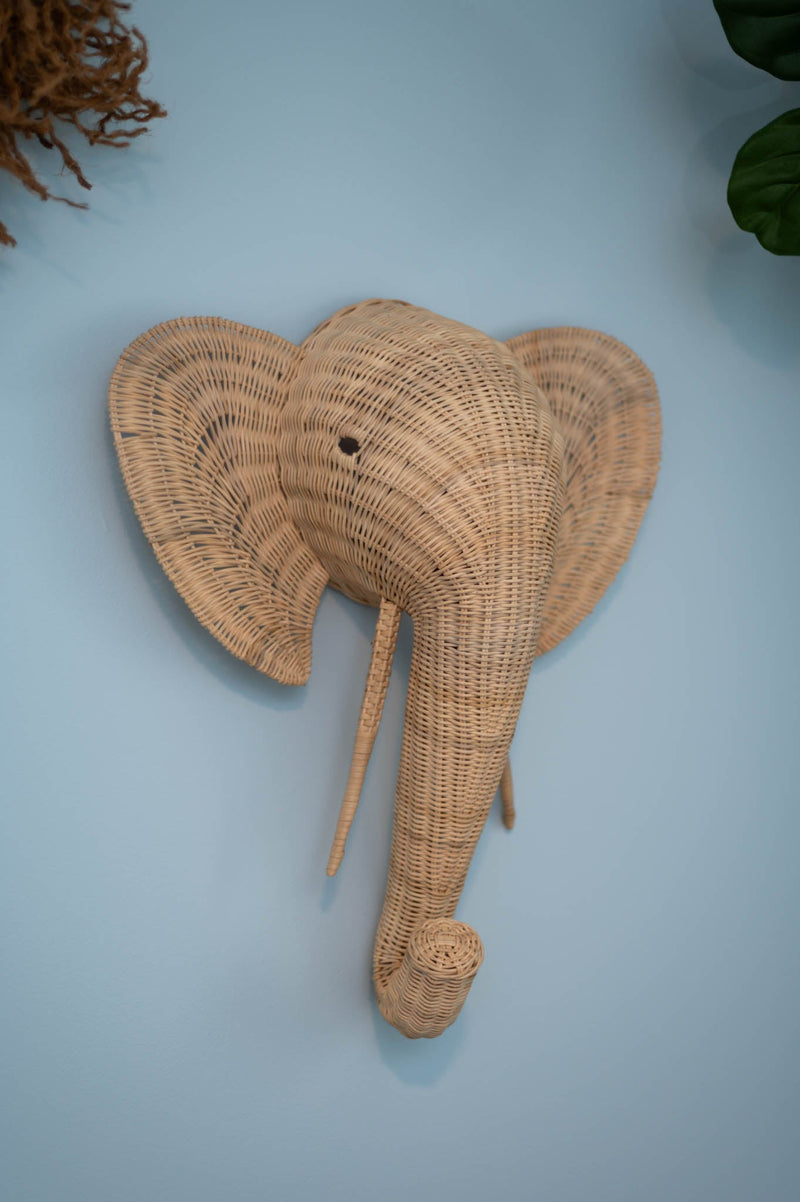 Elephant Head Wall Decor