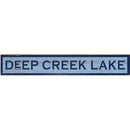Deep Creek Lake Navy/Blue Sign | Wall Art Print on Real Wood