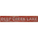 Deep Creek Lake Red Wood Sign