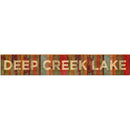 Deep Creek Lake Orange Boards | Wall Art Print on Real Wood