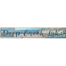 Deep Creek Lake Navy/Colorful Sign | Wall Art Print on Real Wood