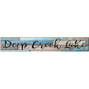 Deep Creek Lake Black/Colorful Sign | Wall Art Print on Real Wood