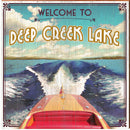 Welcome to Deep Creek Lake Vintage Boat | Wall Art Print on Real Wood