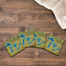 Great Lakes NOAA Map Coaster Set | BEA17