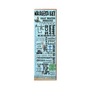 Manasota Key Word Collage Blue | Real Wood Art Print