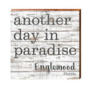 Paradise Englewood White Paintchip | Real Wood Art Print