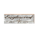Englewood Starfish Grey Latitude Longitude | Real Wood Art Print