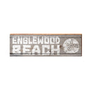 Englewood Beach Sand Dollar Wood Sign | Real Wood Art Print